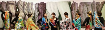 Коллекция платков «Самоизоляция» (декоративно-прикладное искусство), 9 штук 90*90, шелк Армани, сублимационная печать, 2020г.