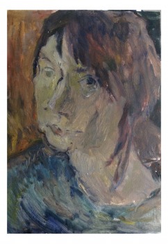 Портрет матери, 35х50, масляные краски, холст, 2022